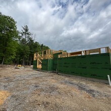 Luxury home under construction in Manchester, Vermont